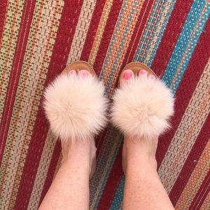 bebe pom pom sandals